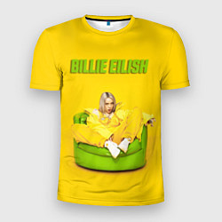 Мужская спорт-футболка Billie Eilish: Yellow Mood