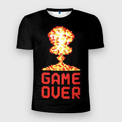 Мужская спорт-футболка Game over - atomic explosion
