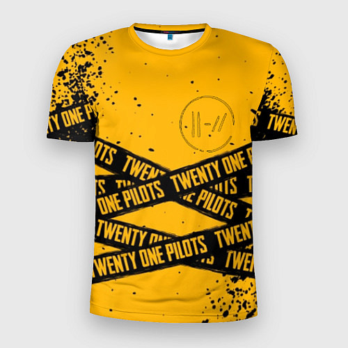 Мужская спорт-футболка 21 Pilots: Yellow Levitate / 3D-принт – фото 1