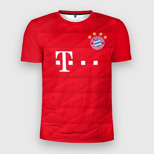 Мужская спорт-футболка FC Bayern: Home 19-20 / 3D-принт – фото 1