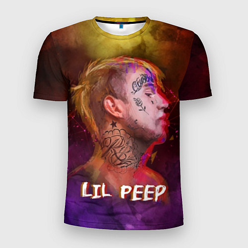 Мужская спорт-футболка Lil Peep ART / 3D-принт – фото 1