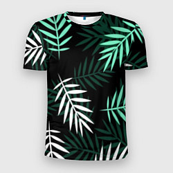 Футболка спортивная мужская Листья пальмы, цвет: 3D-принт
