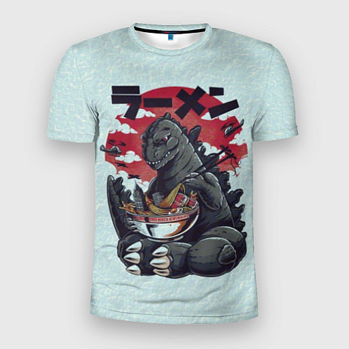 Мужская спорт-футболка Blue Godzilla / 3D-принт – фото 1