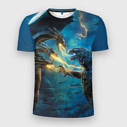 Мужская спорт-футболка Godzilla Rage