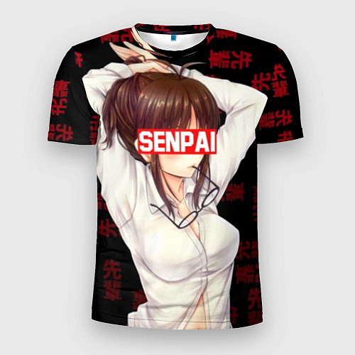 Мужская спорт-футболка Anime Senpai / 3D-принт – фото 1