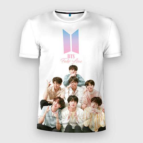 Мужская спорт-футболка Take love BTS / 3D-принт – фото 1