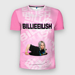 Футболка спортивная мужская Billie Eilish: Pink Mood, цвет: 3D-принт