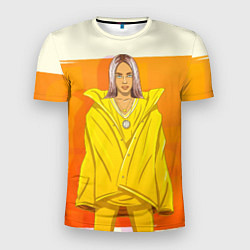 Мужская спорт-футболка Billie Eilish: Yellow Girl