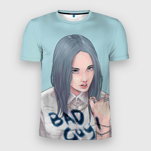 Мужская спорт-футболка Billie Eilish: Bad Guy / 3D-принт – фото 1