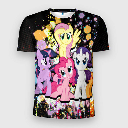 Мужская спорт-футболка My little pony band / 3D-принт – фото 1
