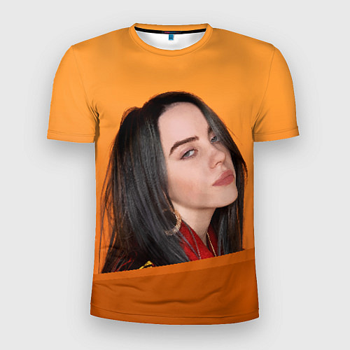 Мужская спорт-футболка BILLIE EILISH: Orange Mood / 3D-принт – фото 1