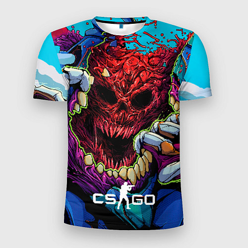 Мужская спорт-футболка CS GO monster / 3D-принт – фото 1