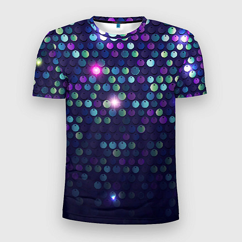 Мужская спорт-футболка Блестки диско / 3D-принт – фото 1