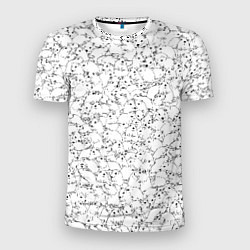 Футболка спортивная мужская Белые мыши, цвет: 3D-принт