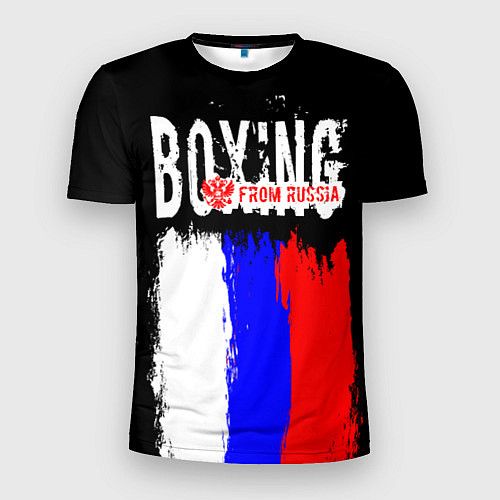 Мужская спорт-футболка Boxing from Russia / 3D-принт – фото 1