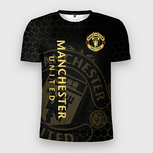 Мужская спорт-футболка Манчестер Юнайтед - team coat of arms / 3D-принт – фото 1