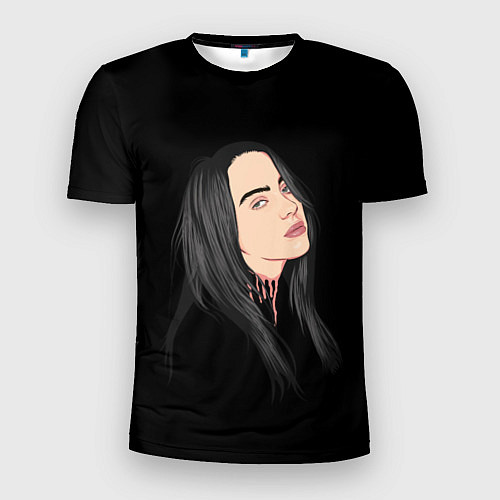 Мужская спорт-футболка Billie Eilish: Black Style / 3D-принт – фото 1