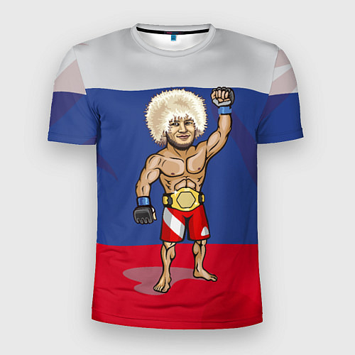 Мужская спорт-футболка Хабиб Нурмагомедов / 3D-принт – фото 1