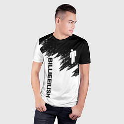 Футболка спортивная мужская BILLIE EILISH, цвет: 3D-принт — фото 2