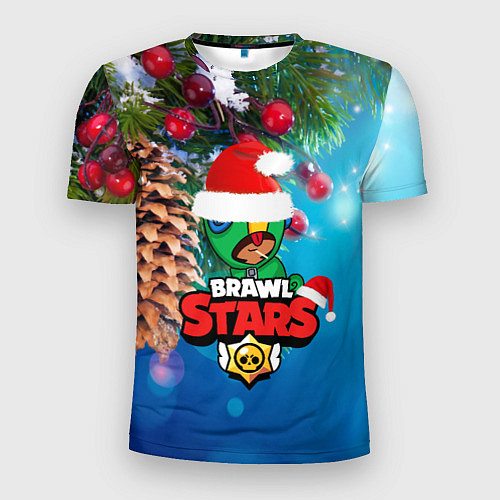 Мужская спорт-футболка BRAWL STARS LEON / 3D-принт – фото 1