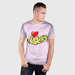 Футболка спортивная мужская MINECRAFT, цвет: 3D-принт — фото 2