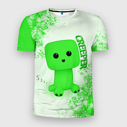 Футболка спортивная мужская MINECRAFT CREEPER, цвет: 3D-принт