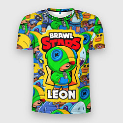 Мужская спорт-футболка BRAWL STARS LEON