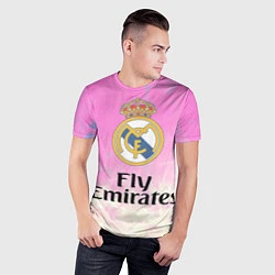 Футболка спортивная мужская Реал Мадрид, цвет: 3D-принт — фото 2