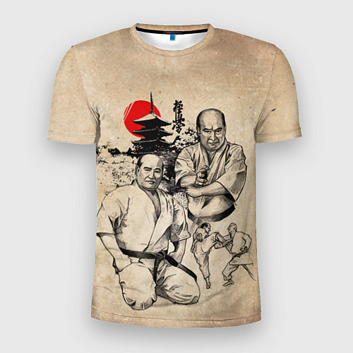 Мужская спорт-футболка Масутацу Ояма / 3D-принт – фото 1