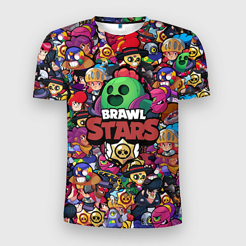 Мужская спорт-футболка BRAWL STARS SPIKE / 3D-принт – фото 1