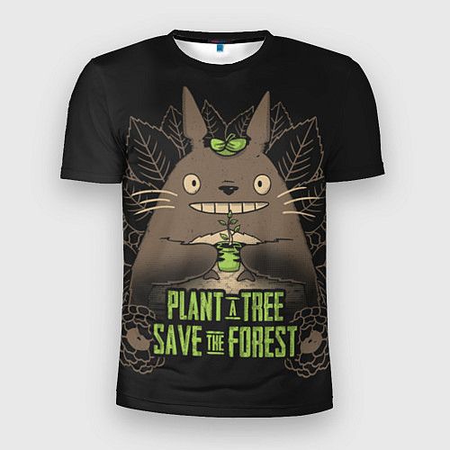 Мужская спорт-футболка Plant a tree Save the forest / 3D-принт – фото 1