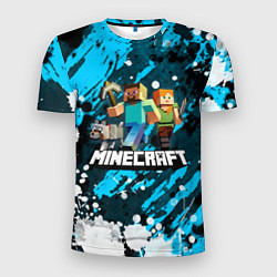 Мужская спорт-футболка Minecraft Майнкрафт