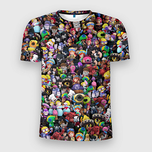 Мужская спорт-футболка Brawl Stars персонажи / 3D-принт – фото 1