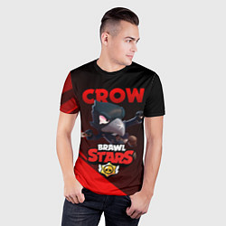 Футболка спортивная мужская BRAWL STARS CROW, цвет: 3D-принт — фото 2