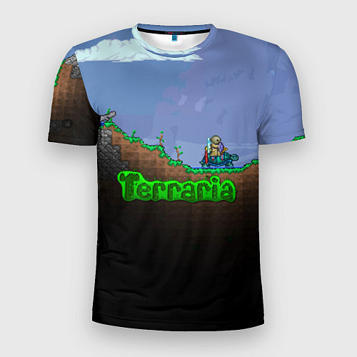 Мужская спорт-футболка Terraria game / 3D-принт – фото 1