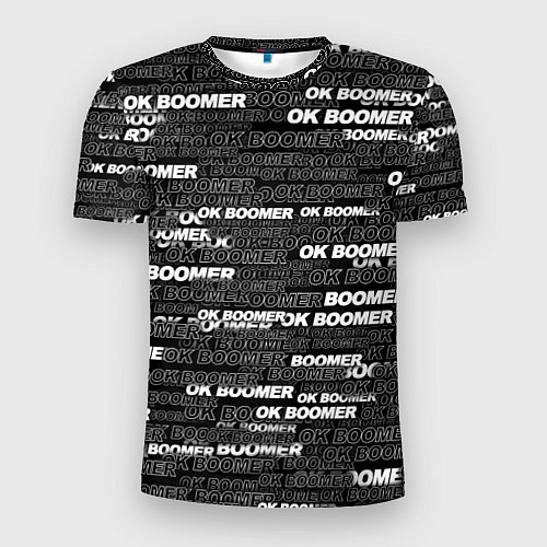 Мужская спорт-футболка OK BOOMER / 3D-принт – фото 1