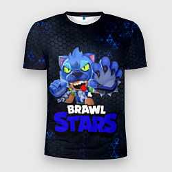 Мужская спорт-футболка Brawl Stars Blue Hex