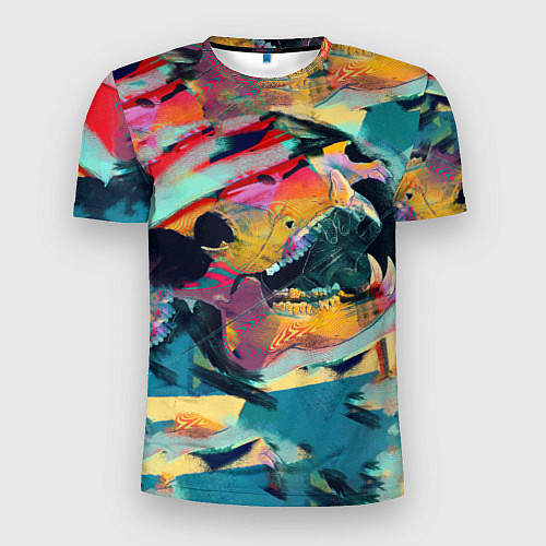 Мужская спорт-футболка Абстрактный рисунок / 3D-принт – фото 1