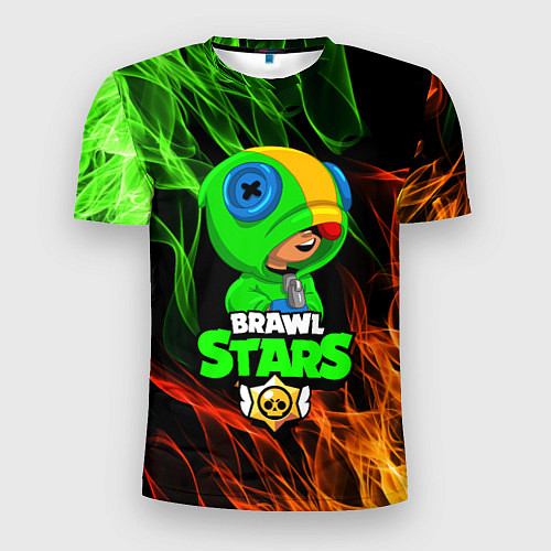 Мужская спорт-футболка BRAWL STARS LEON / 3D-принт – фото 1