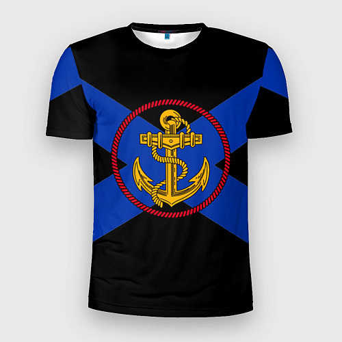 Мужская спорт-футболка ВМФ / 3D-принт – фото 1
