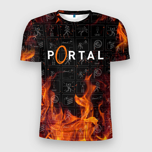 Мужская спорт-футболка PORTAL / 3D-принт – фото 1