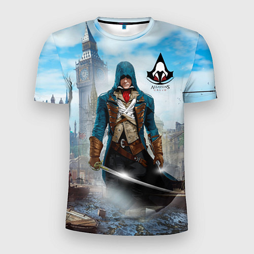 Мужская спорт-футболка Assasin's creed / 3D-принт – фото 1