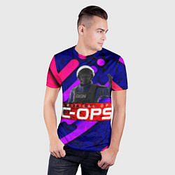 Футболка спортивная мужская C-OPS, цвет: 3D-принт — фото 2