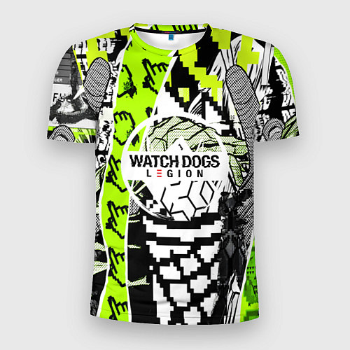 Мужская спорт-футболка WATCH DOGS:LEGION / 3D-принт – фото 1