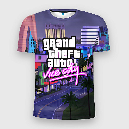 Мужская спорт-футболка Grand Theft Auto Vice City / 3D-принт – фото 1