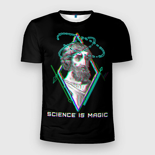 Мужская спорт-футболка Magic is science - Пифагор / 3D-принт – фото 1