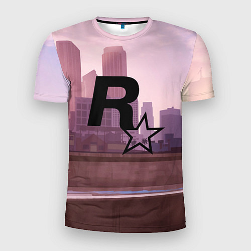 Мужская спорт-футболка ROCKSTAR / 3D-принт – фото 1