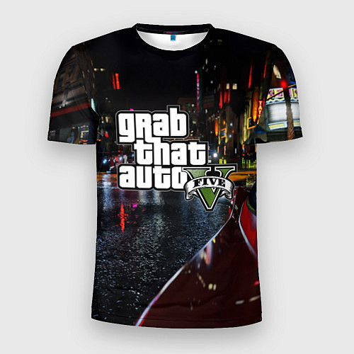 Мужская спорт-футболка Grand Theft Auto V / 3D-принт – фото 1