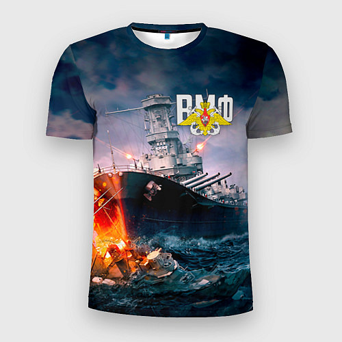 Мужская спорт-футболка ВМФ / 3D-принт – фото 1