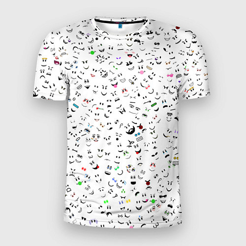 Мужская спорт-футболка Rolbox лица / 3D-принт – фото 1